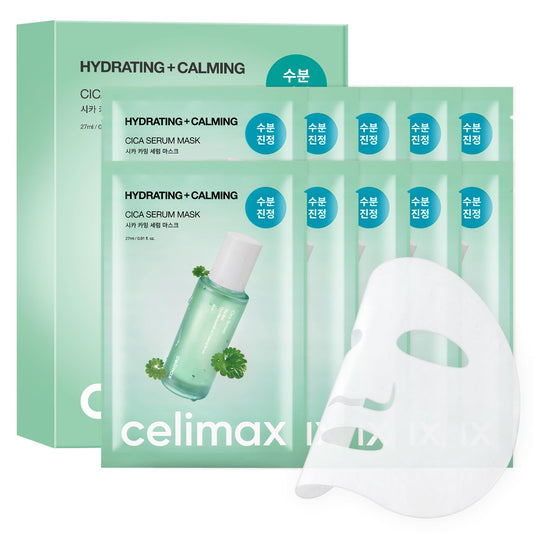 celimax The Real Cica Calming Serum Mask 10ea - 27 ml