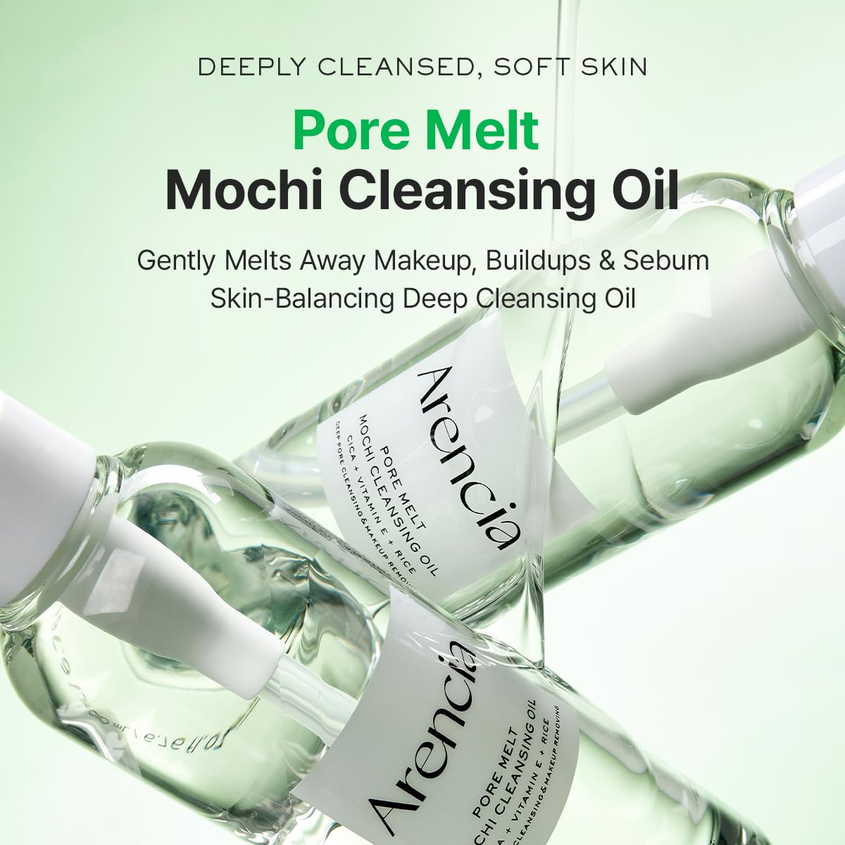 ARENCIA Pore Melt Mochi Makeup-Removing Cleansing Oil - 6.76 fl oz