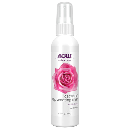 NOW Solutions Rosewater Rejuvenating Mist, Hydration