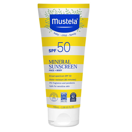 Mustela Baby Mineral Sunscreen Lotion SPF 50 Broad Spectrum -3.38 fl oz