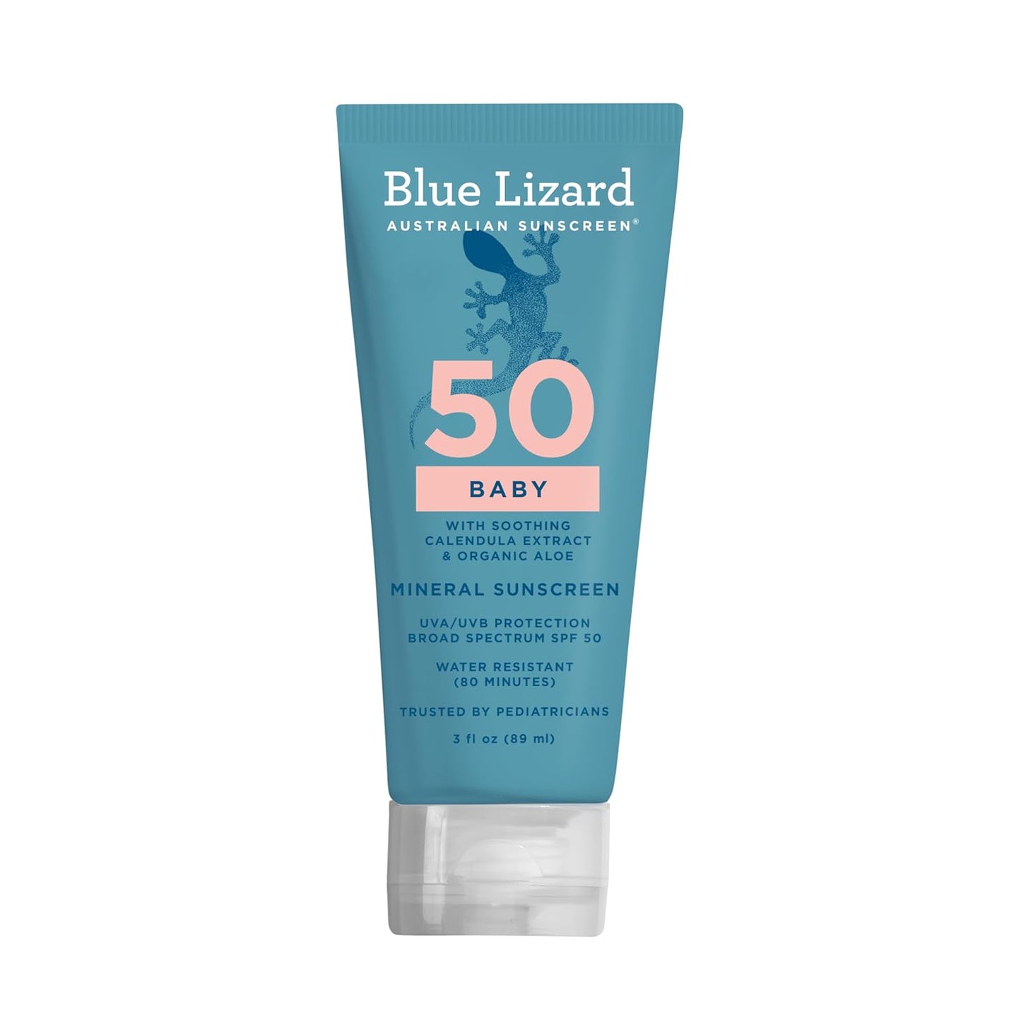 BLUE LIZARD Baby Mineral Sunscreen with Zinc Oxide, SPF 50+ - 3 Ounce
