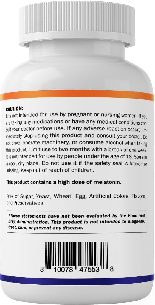 Vitamatic Melatonin 10mg with Ashwagandha  250 mg  - 120 Tablets