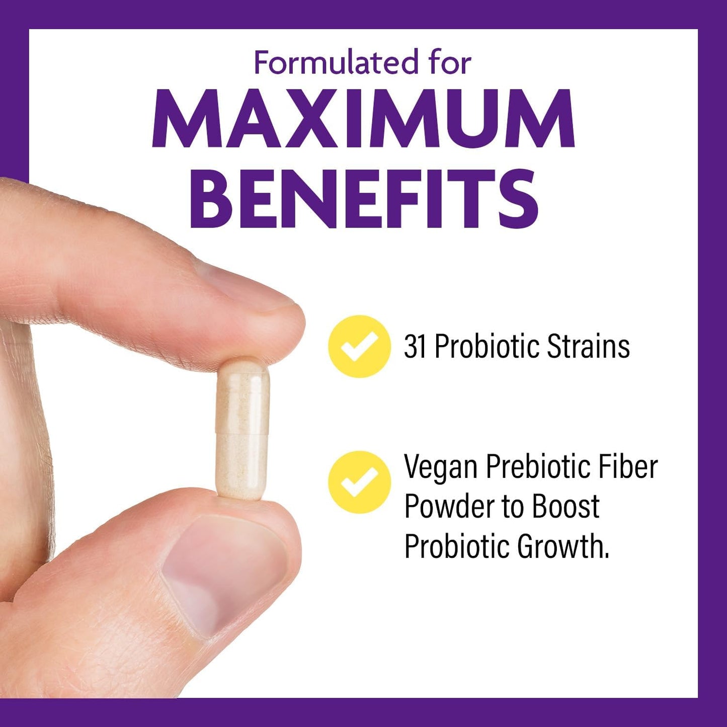 InnovixLabs Multi Strain Probiotic Supplement - 50 Billion CFU, Adult Probiotics for Women & Men for Digestive 60 capsules