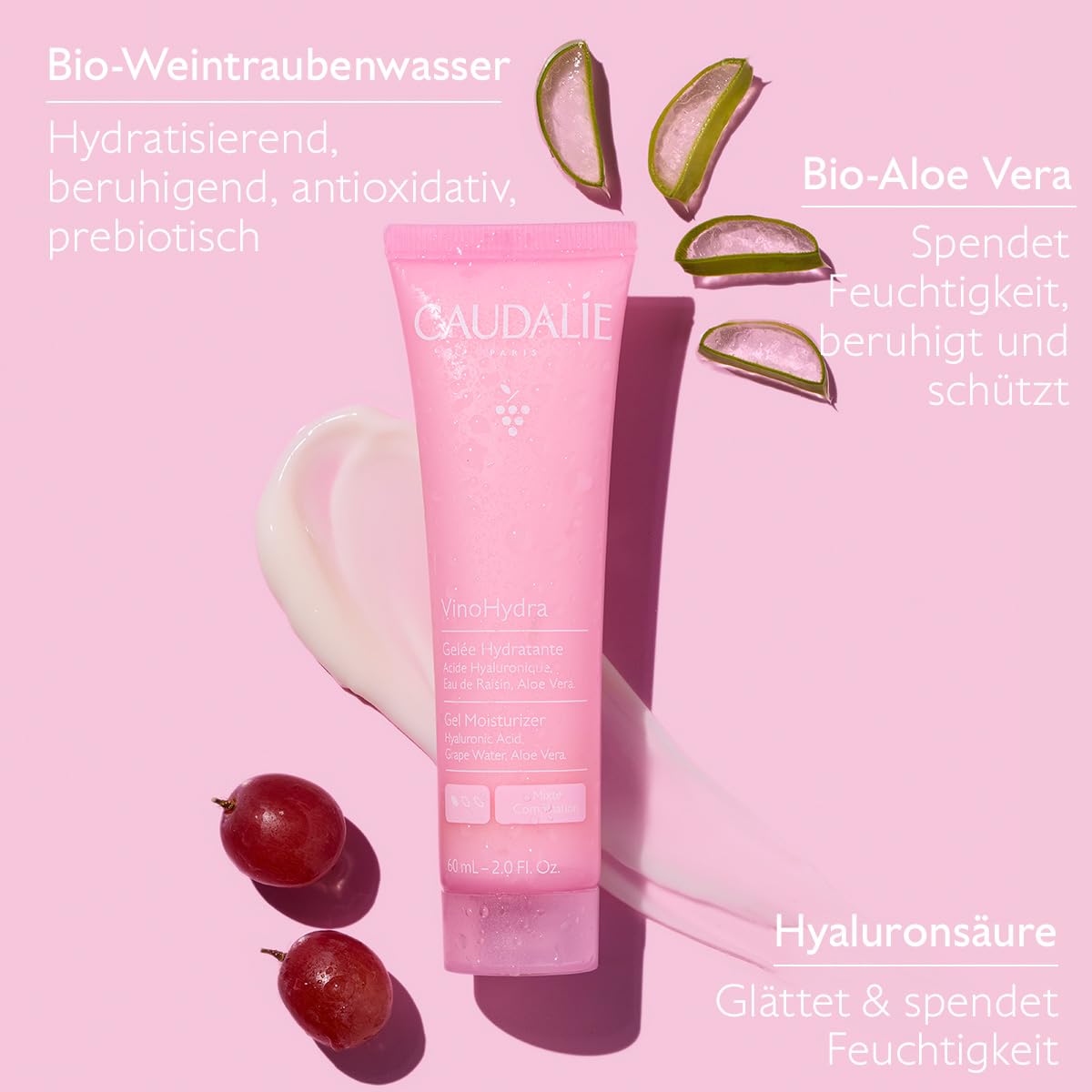 Caudalie VinoHydra Gel Moisturizer with Hyaluronic Acid & Aloe Vera