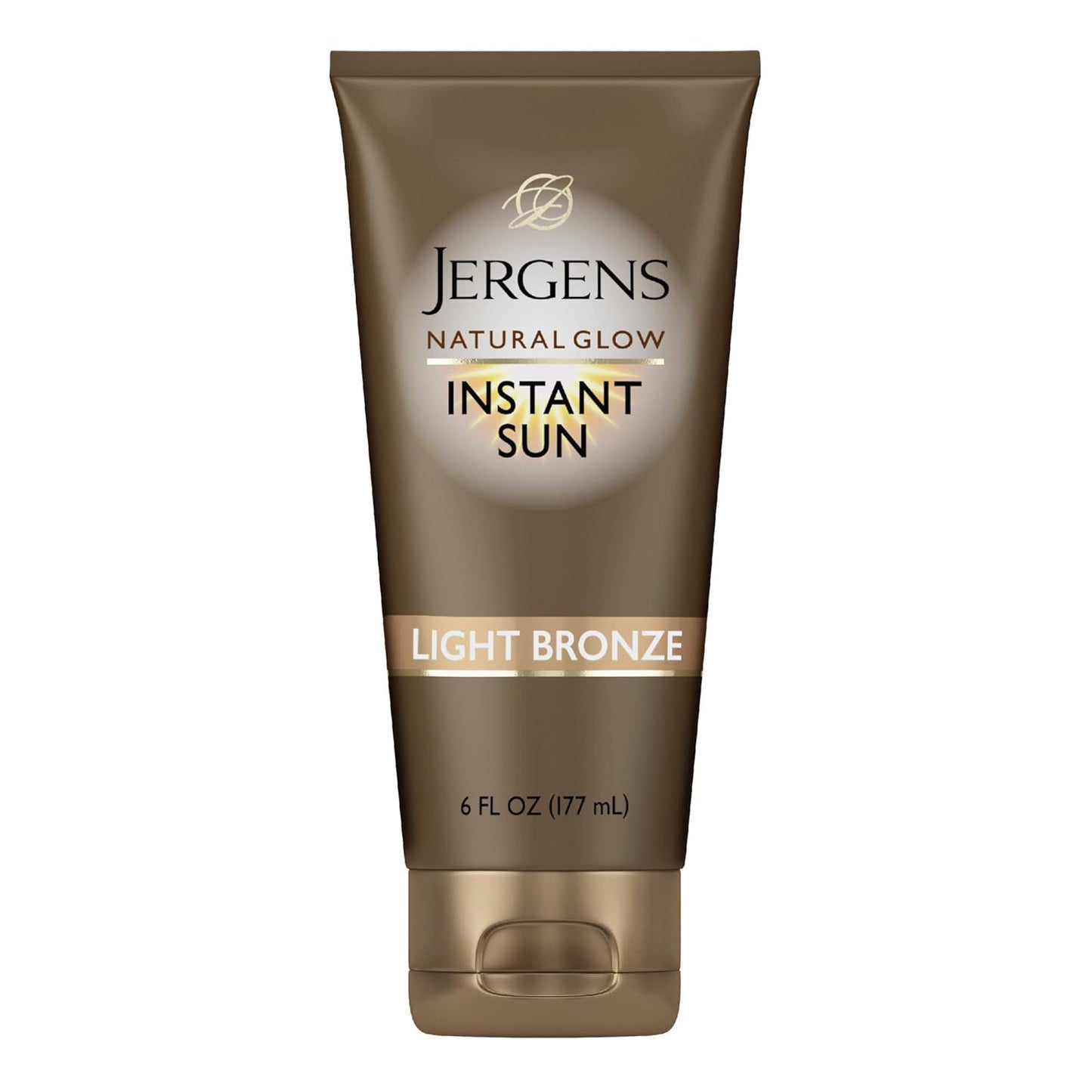 Jergens Natural Glow Instant Sun Tanning Moisturizer + Bronzer, Light Bronze, 6 Oz