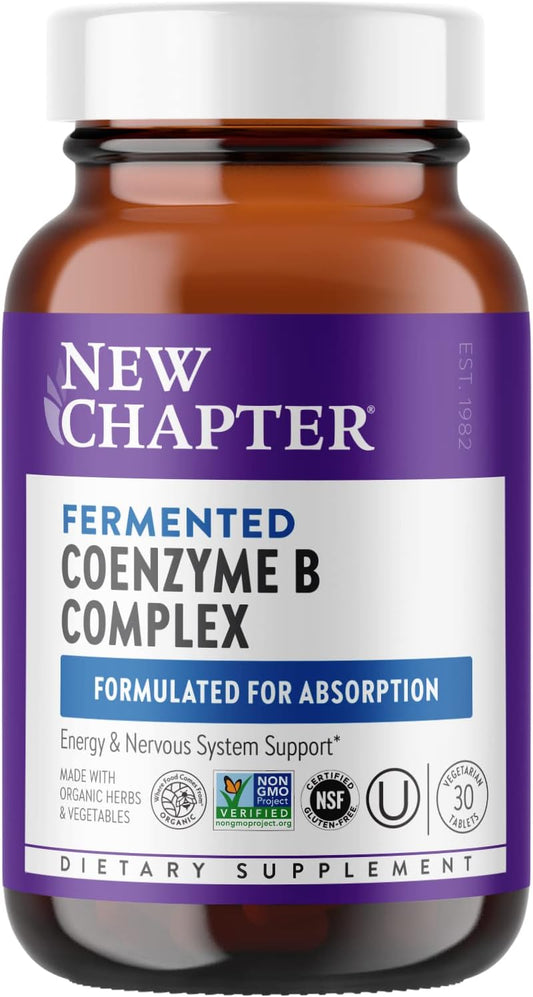 New Chapter Vitamin B Complex – Fermented Coenzyme -  30 count