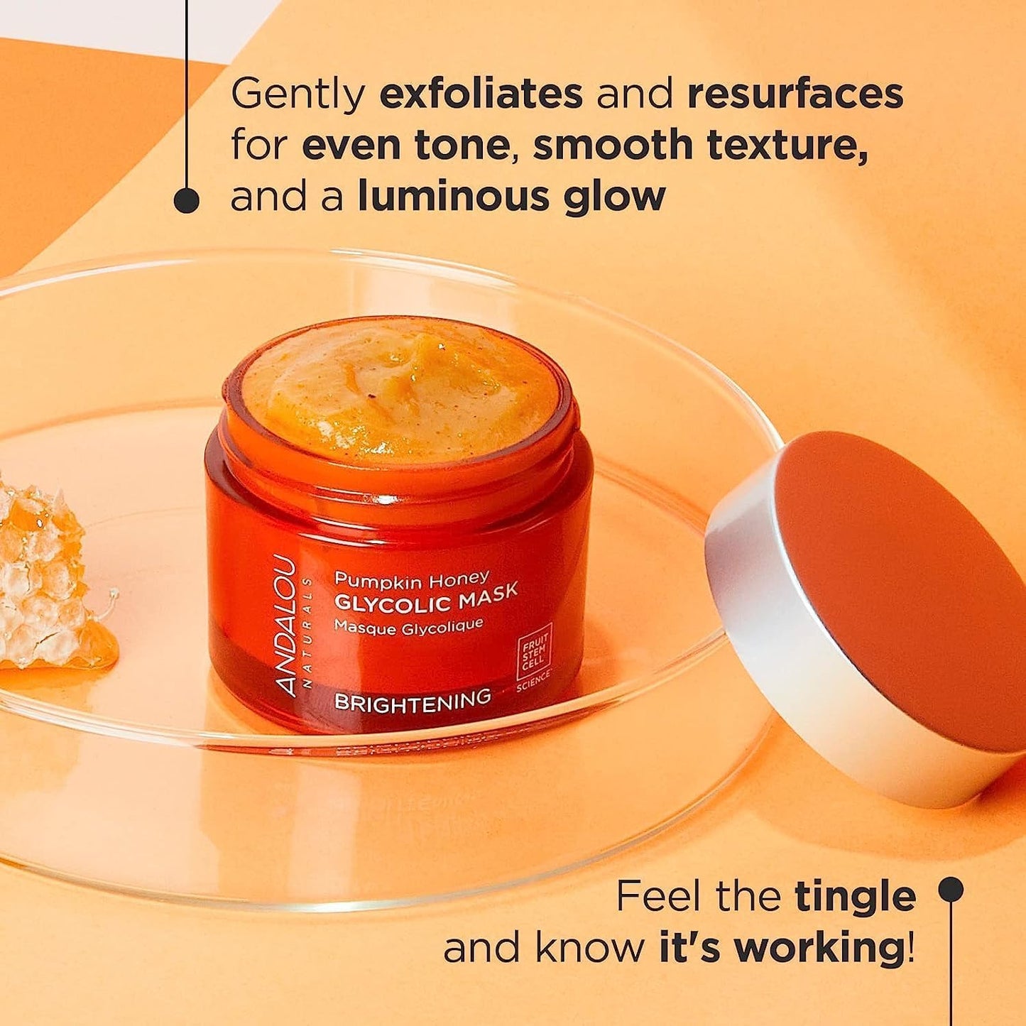Andalou Naturals Pumpkin Honey Glycolic Mask,1.7 fl oz