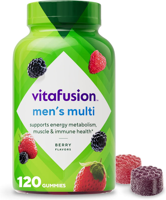 Vitafusion Adult Gummy Vitamin Supplement for Men's multi  Berry Flavored - 120 Count