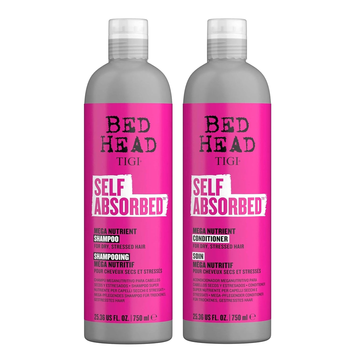 Bed Head by TIGI Self Absorbed Shampoo and Conditioner - 25.36 Fl oz, 2 Pack
