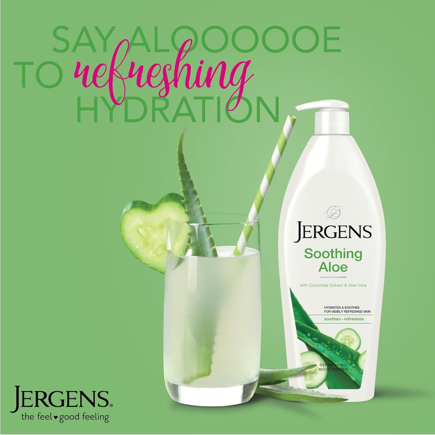 Jergens Soothing Aloe Body Lotion,21 Oz