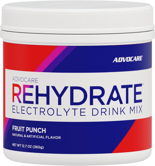 AdvoCare Rehydrate Electrolyte Drink Mix - Fruit Punch, 12.7 oz
