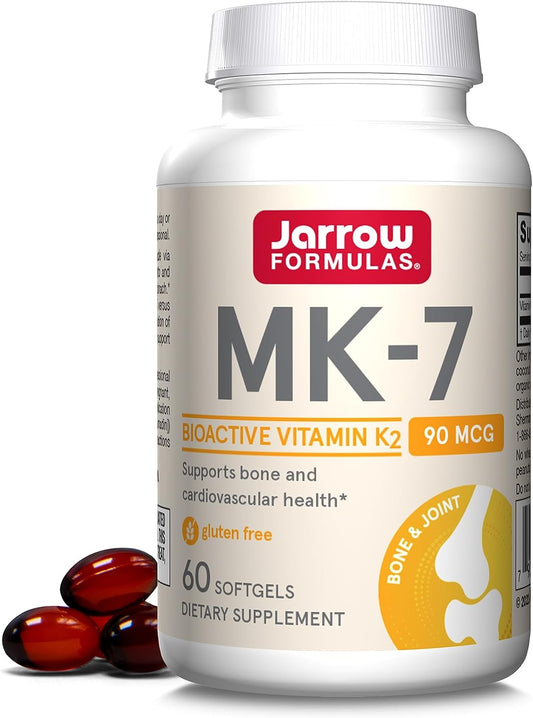 Jarrow Formulas MK- 7 - Bioactive Form of Vitamin K2  60 softgels