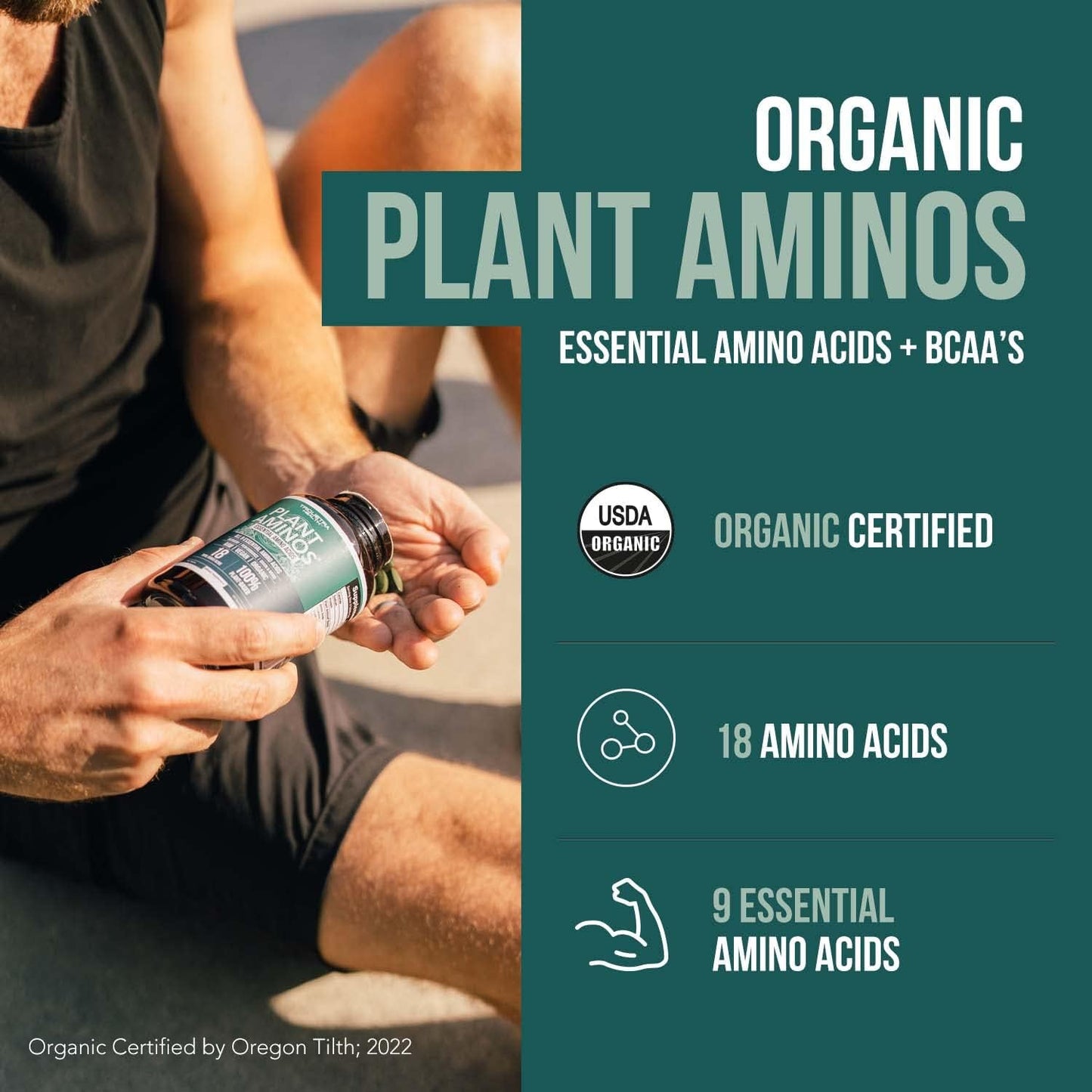 Plant Aminos Organic Essential Amino Acids  360 Tablets