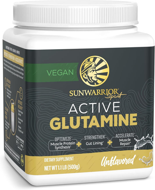 Sunwarrior L-Glutamine Powder Glutamine Supplement Unflavored - 1.1 lb