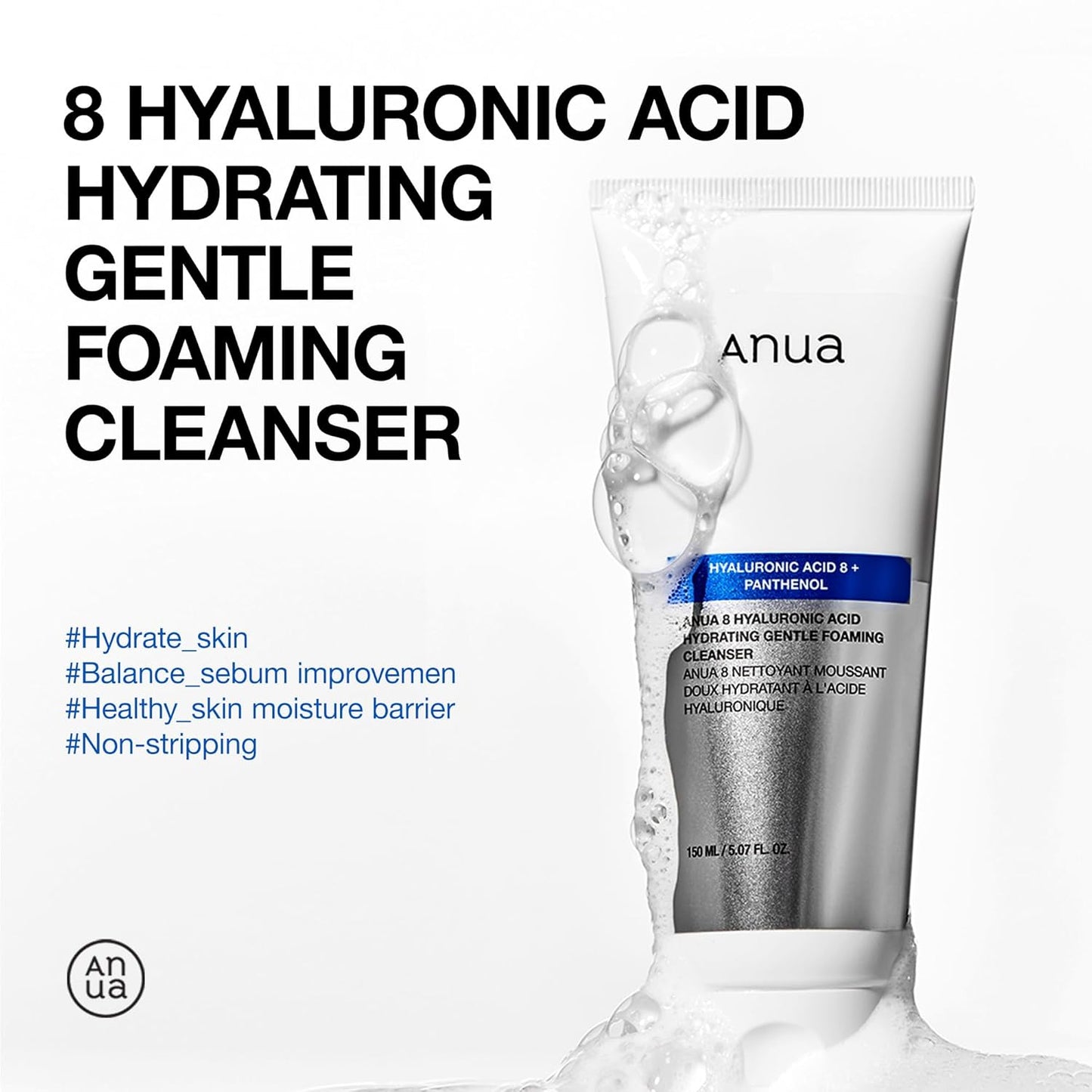 Anua Hydrating Gentle Foaming Cleanser - 5.07fl oz
