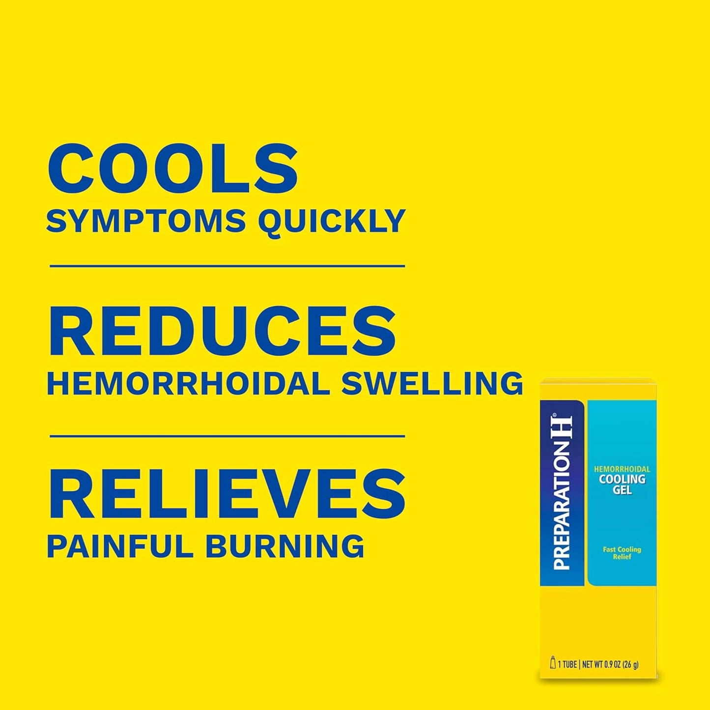 Preparation H Hemorrhoid Symptom Treatment Cream, Cooling Gel -0.9  oz
