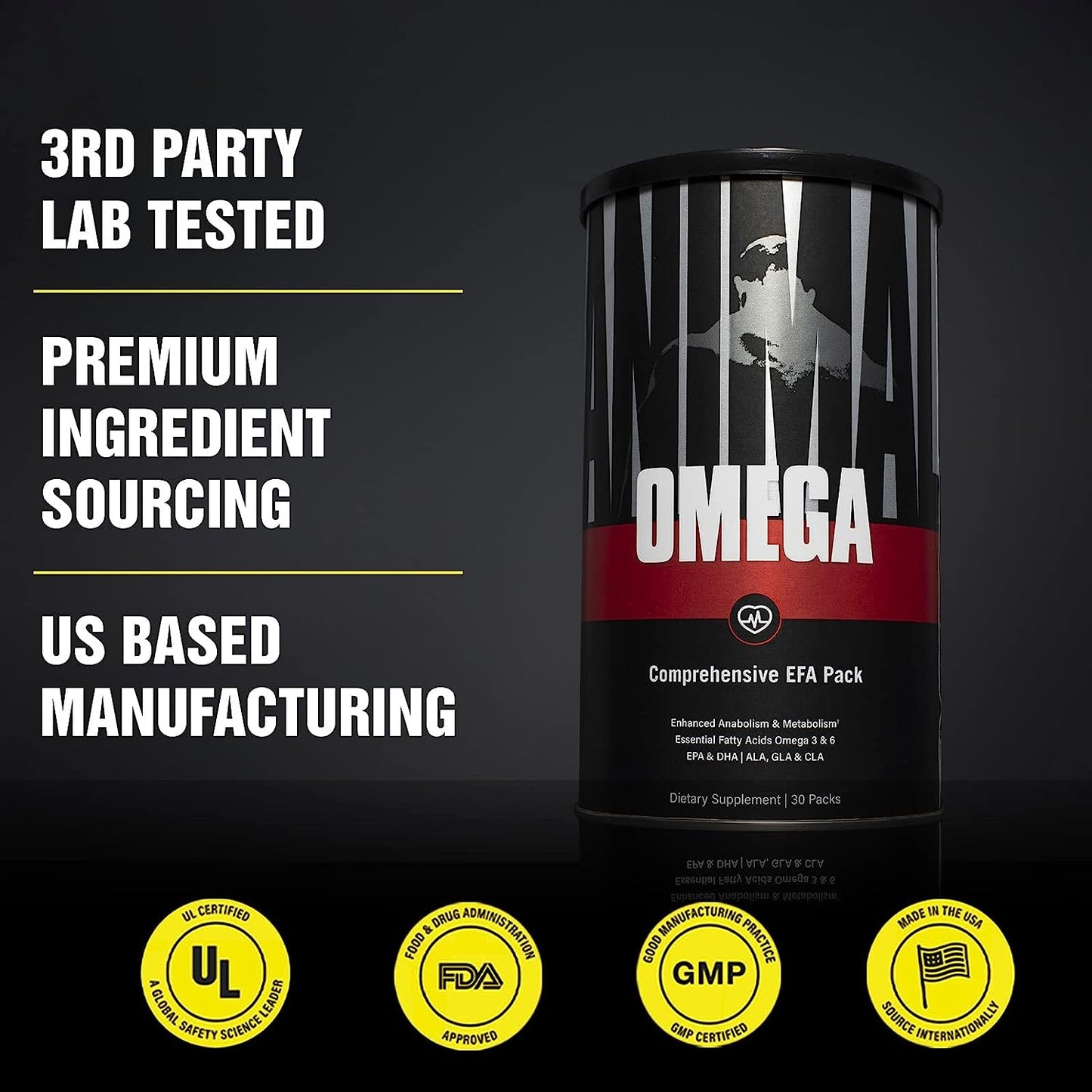Animal Omega – Omega 3 & 6 Supplement – 30 Day pack