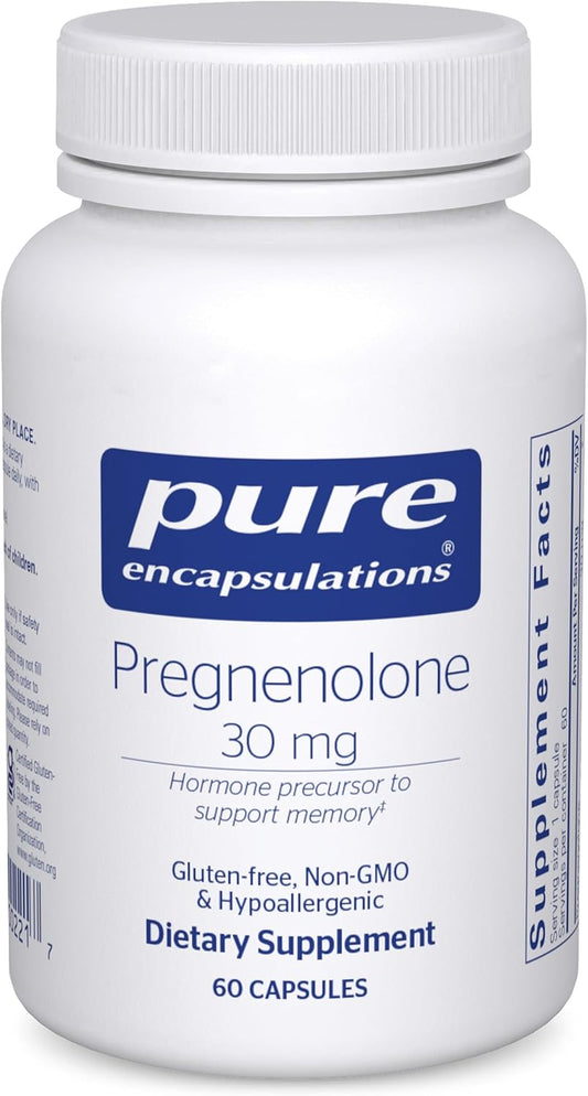 Pure Encapsulations Pregnenolone - 30 mg - 60 Capsules
