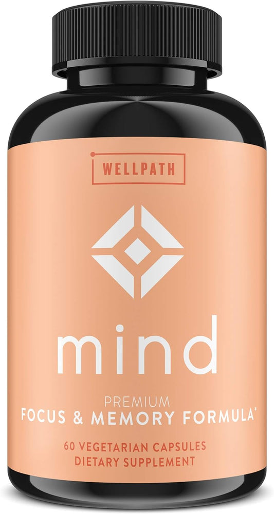 WellPath Mind Brain Supplement with Lion's Mane 60 Ct