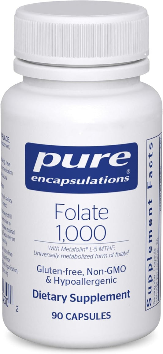 Pure Encapsulations Folate 1000 -90 Capsules