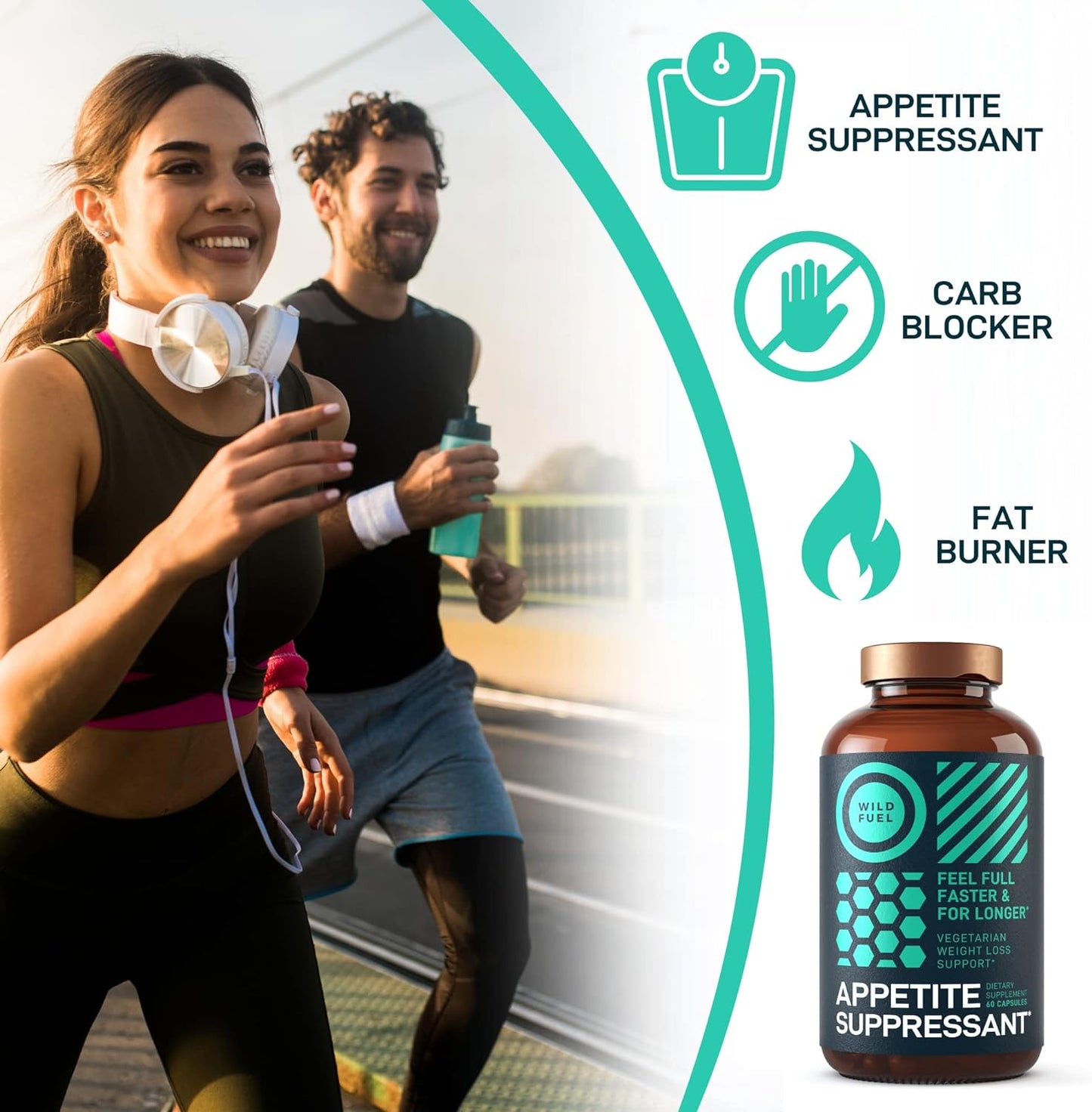 Appetite Suppressant for Weight Loss, Hunger Suppressant -60 capsules