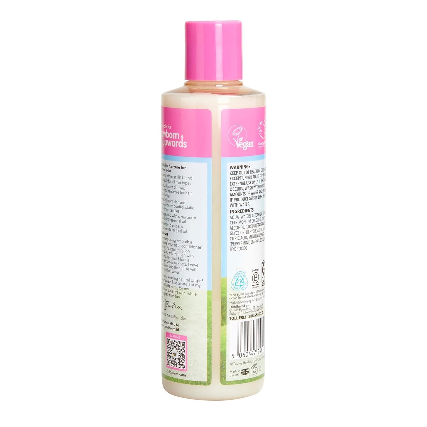 Childs Farm, Kids Hair Conditioner for Dry, Strawberry & Organic Mint - 8.4 Fl Oz