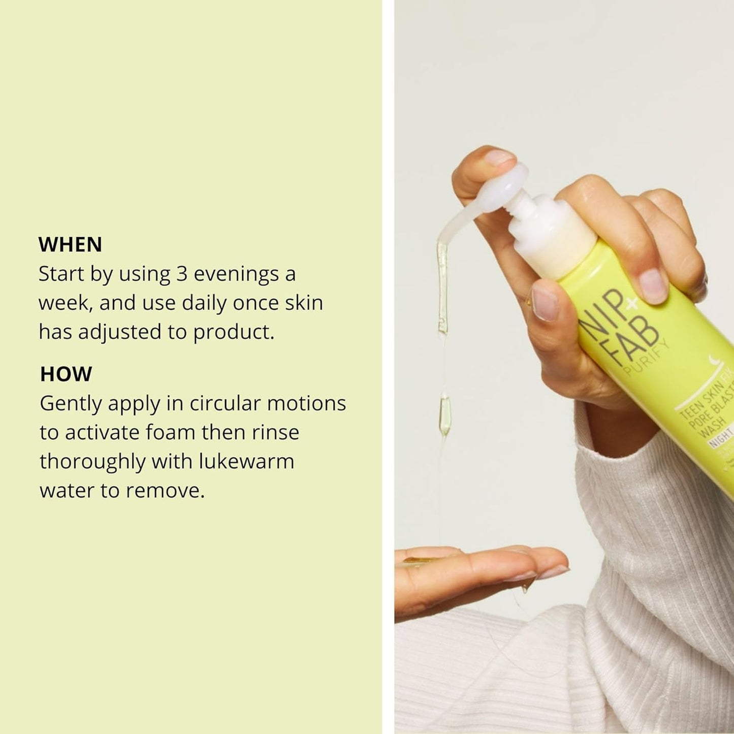 Nip+Fab Teen Skin Fix Pore Blaster Night Face Wash - 4.9 Oz