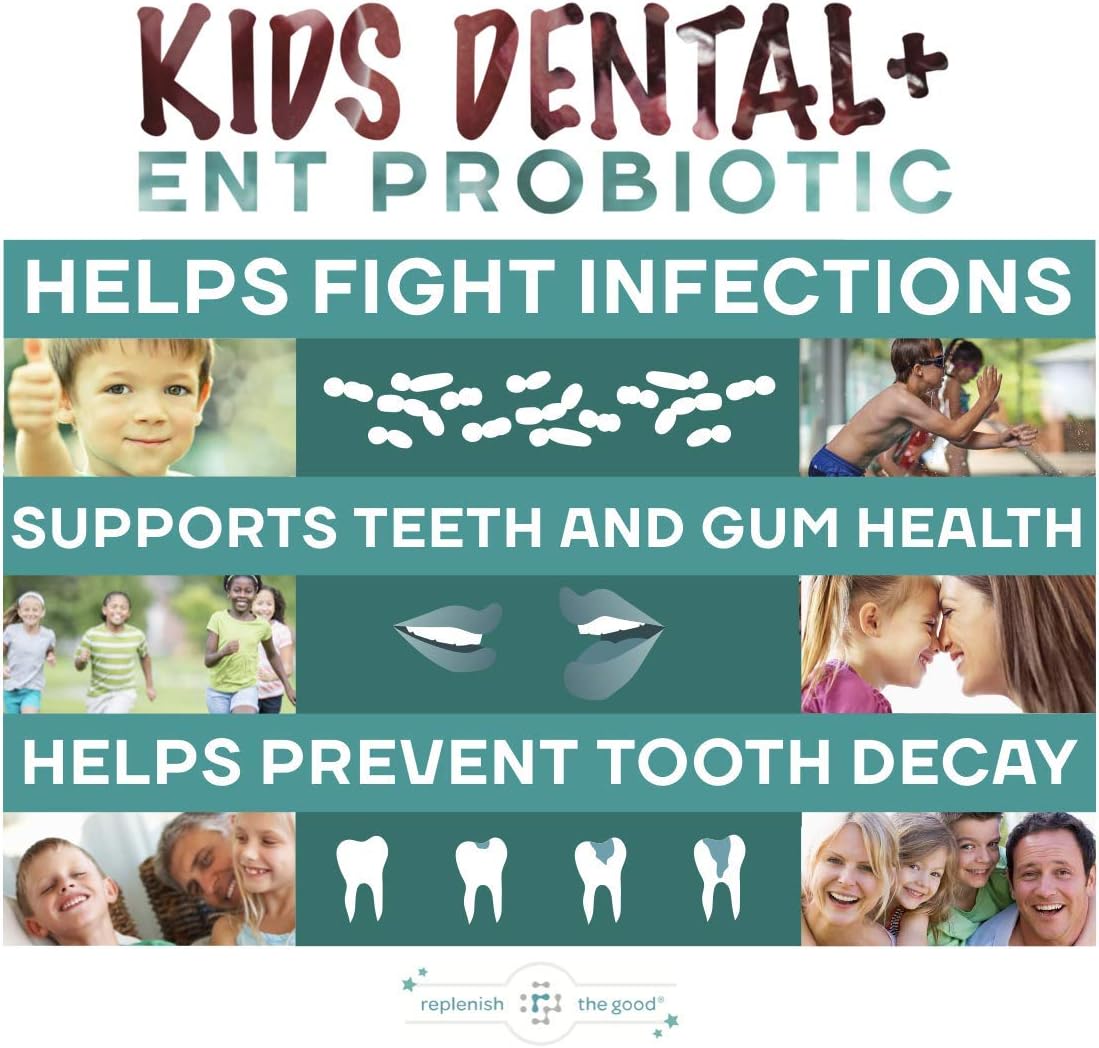 Replenish the Good Kids Dental & ENT Vegan Probiotics 60 count