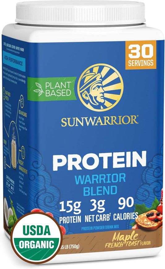Sunwarrior Organic Plant Based Protein Powder Maple French Toast Flavour -750g