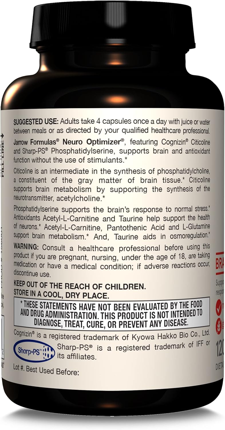 Jarrow Formulas Neuro Optimizer  120 Capsules