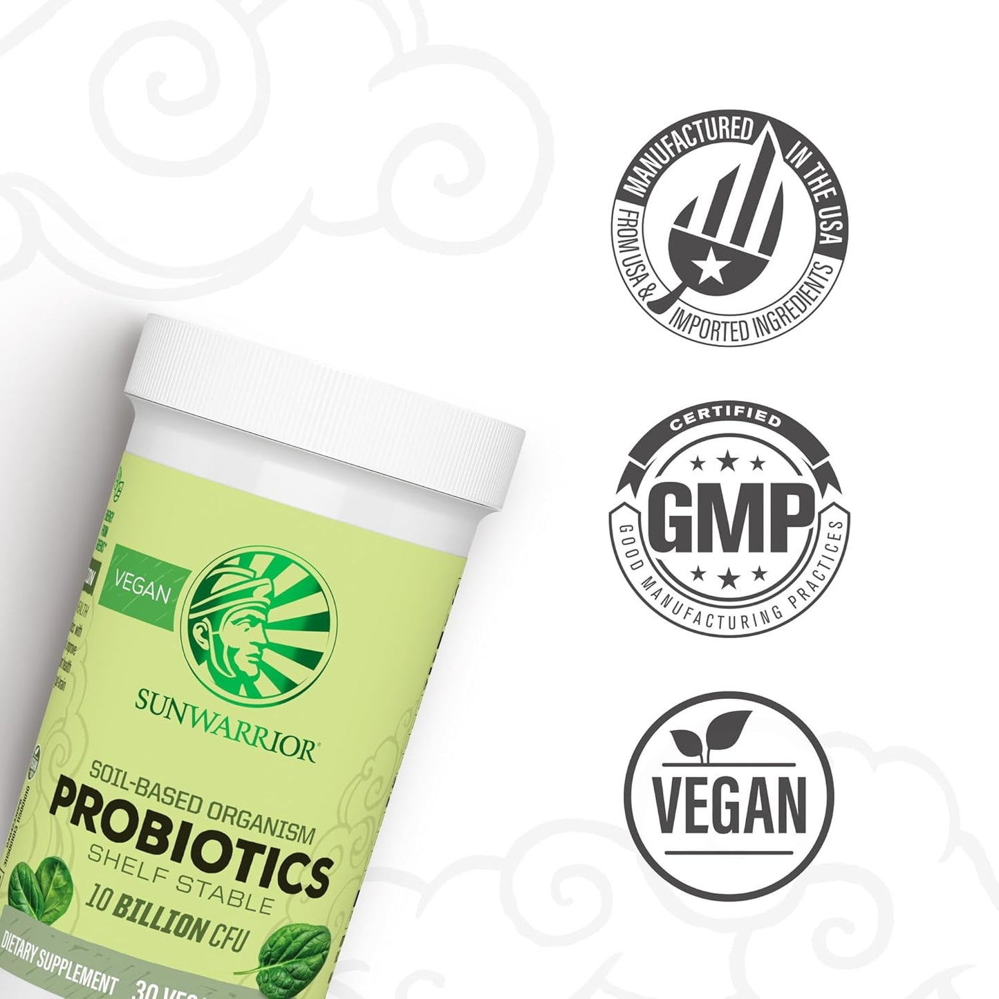 Sunwarrior Probiotics Soil-based  - 30 Vegan Capsules