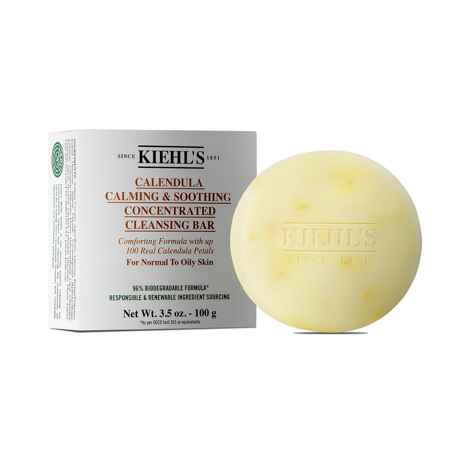 Kiehl's Calendula Concentrated Facial Cleansing Bar,- 3.5 oz