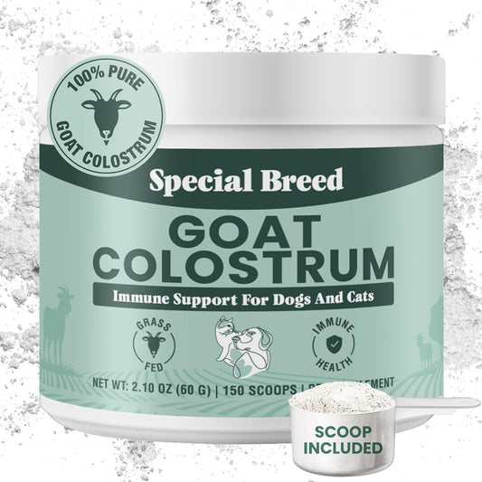 Special Breed Goat Colostrum for Dogs and Cats, Immune Support Supplement 2.10 oz