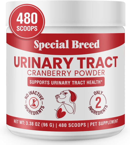 Cranberry for Dogs - 480 Scoops UTI Treatment Powder