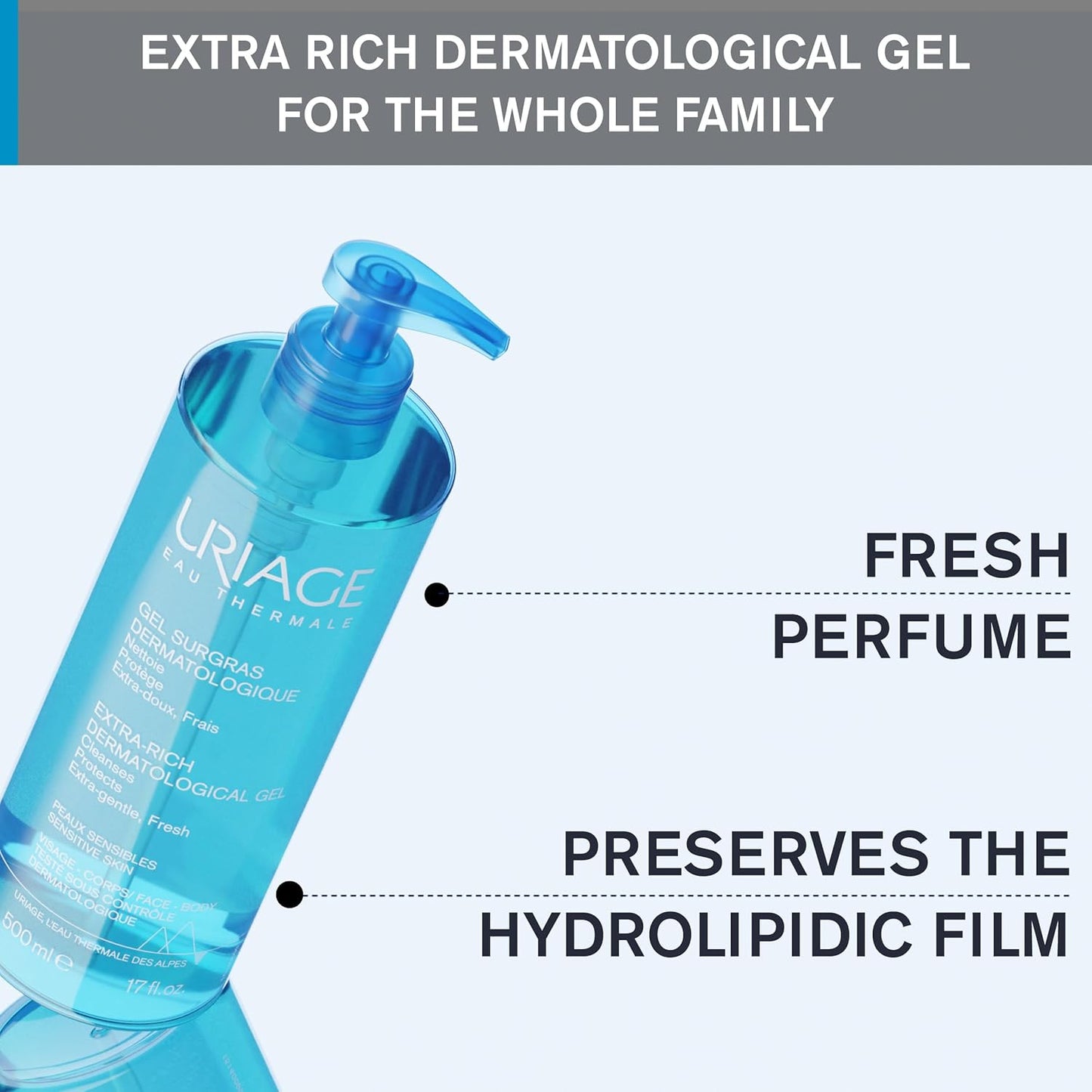 URIAGE Extra-Rich Dermatological Gel - 17 fl oz