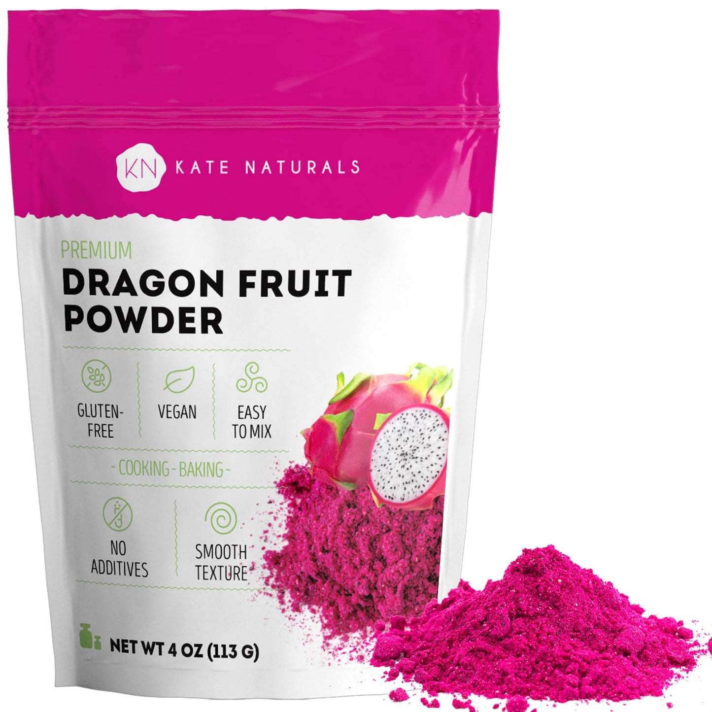 Kate Naturals Dragon Fruit Powder - 4oz