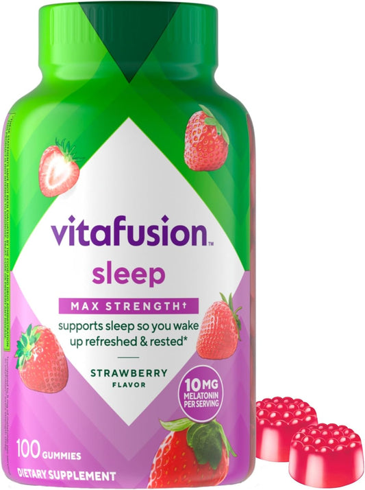 vitafusion Max Strength 10 mg Melatonin Gummies  - 100 Count
