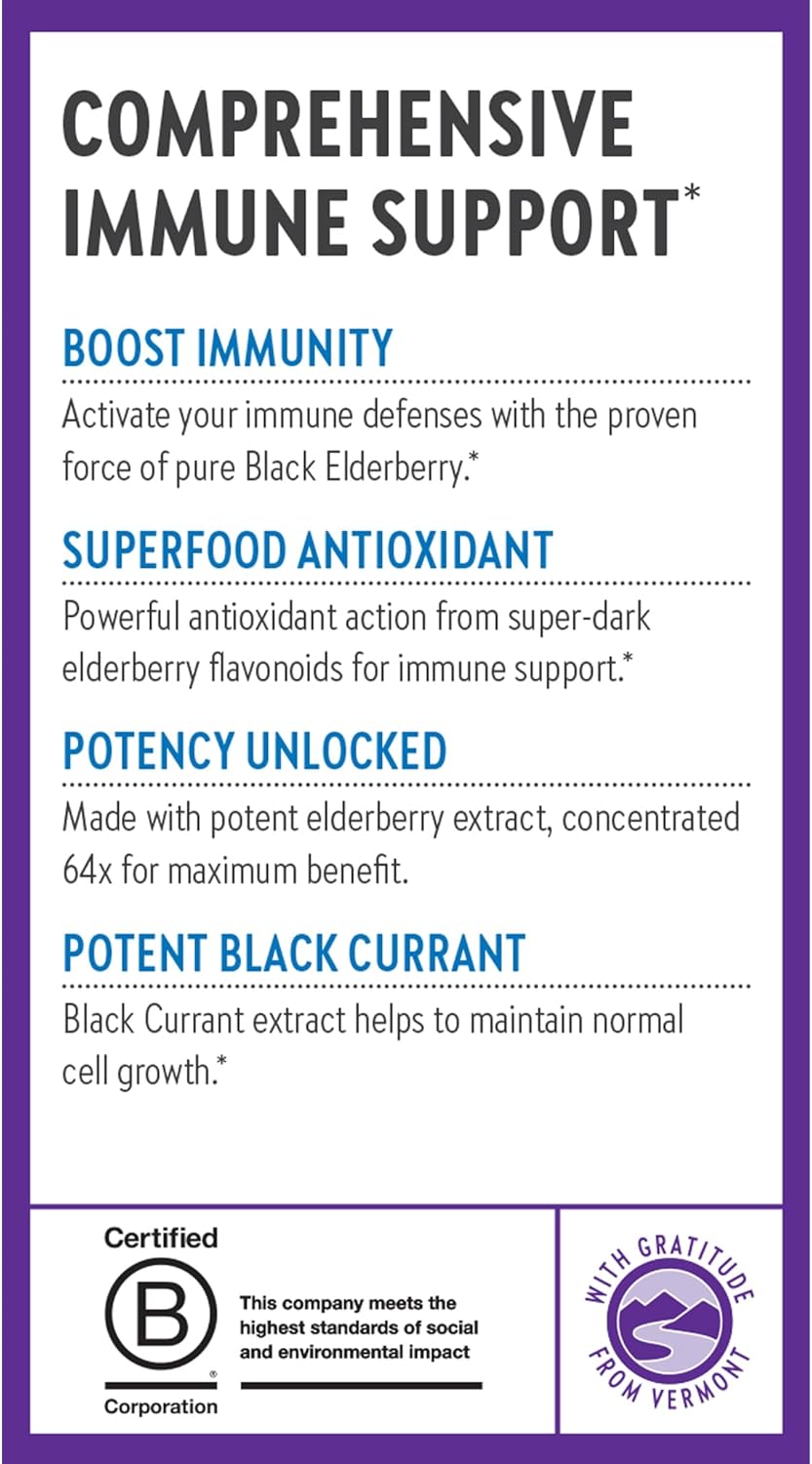 New Chapter Vegan Elderberry Capsules -  30 Count