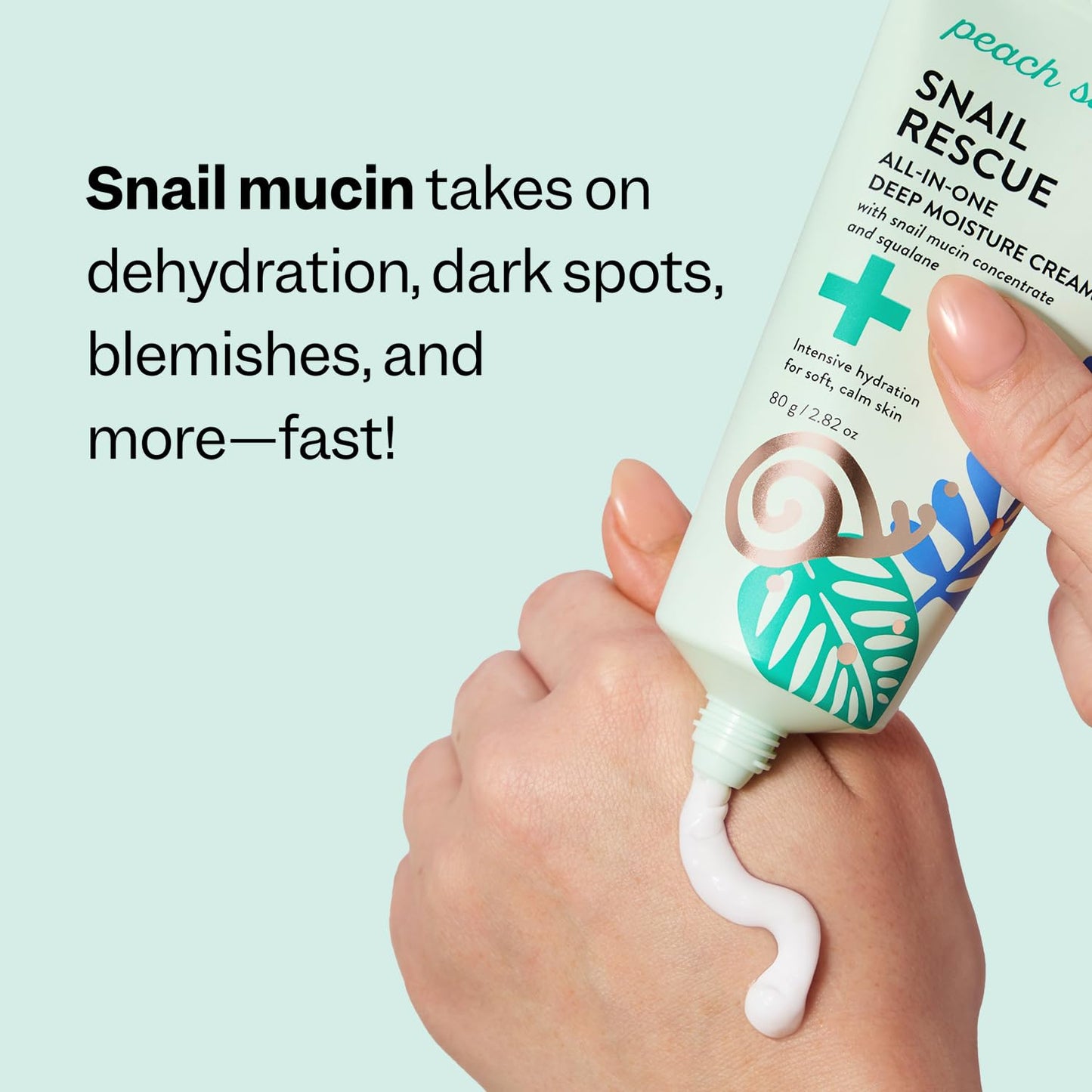 Peach Slices - Snail Rescue All-in-One Deep Moisture Cream (2.82 oz)