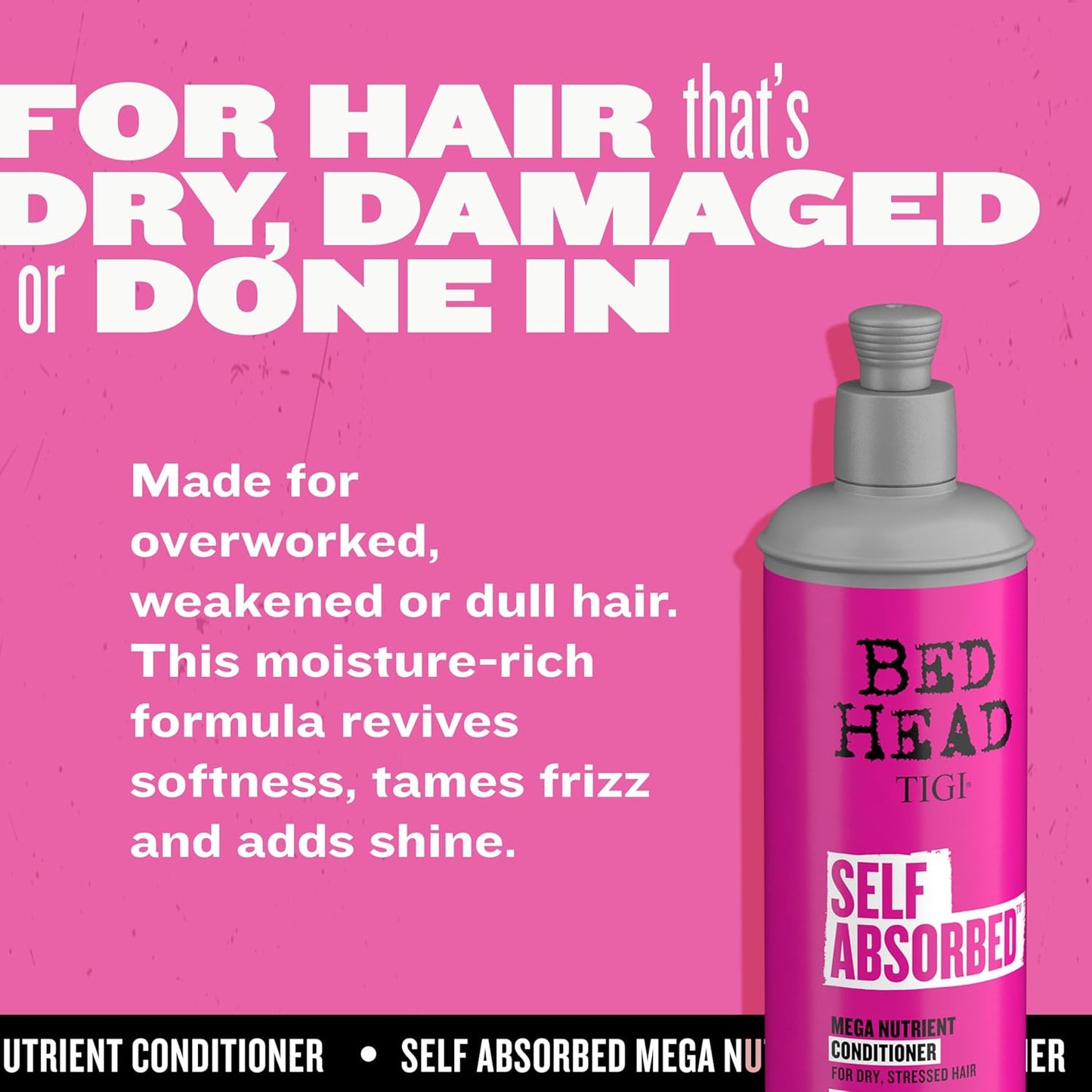 Bed Head by TIGI Self Absorbed Shampoo and Conditioner - 25.36 Fl oz, 2 Pack