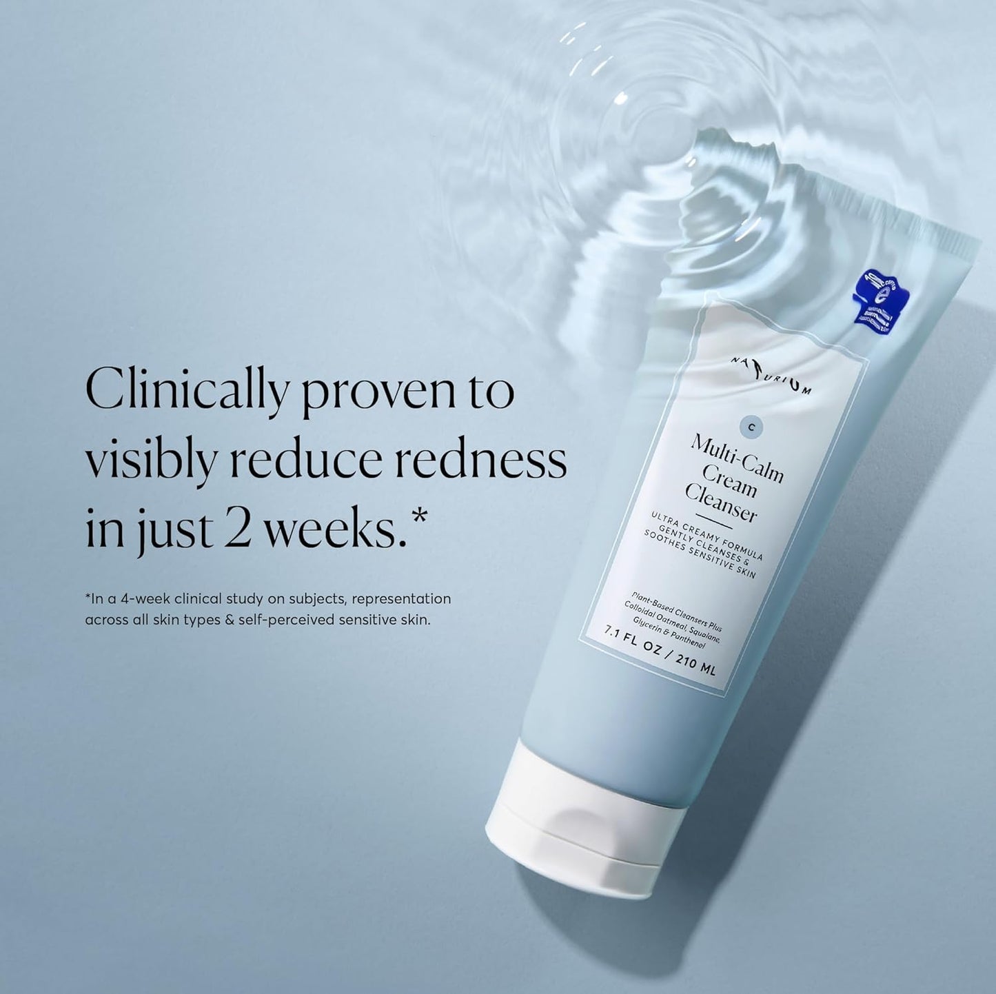 Naturium Multi-Calm Cream Cleanser face wash - 7.1 fl oz