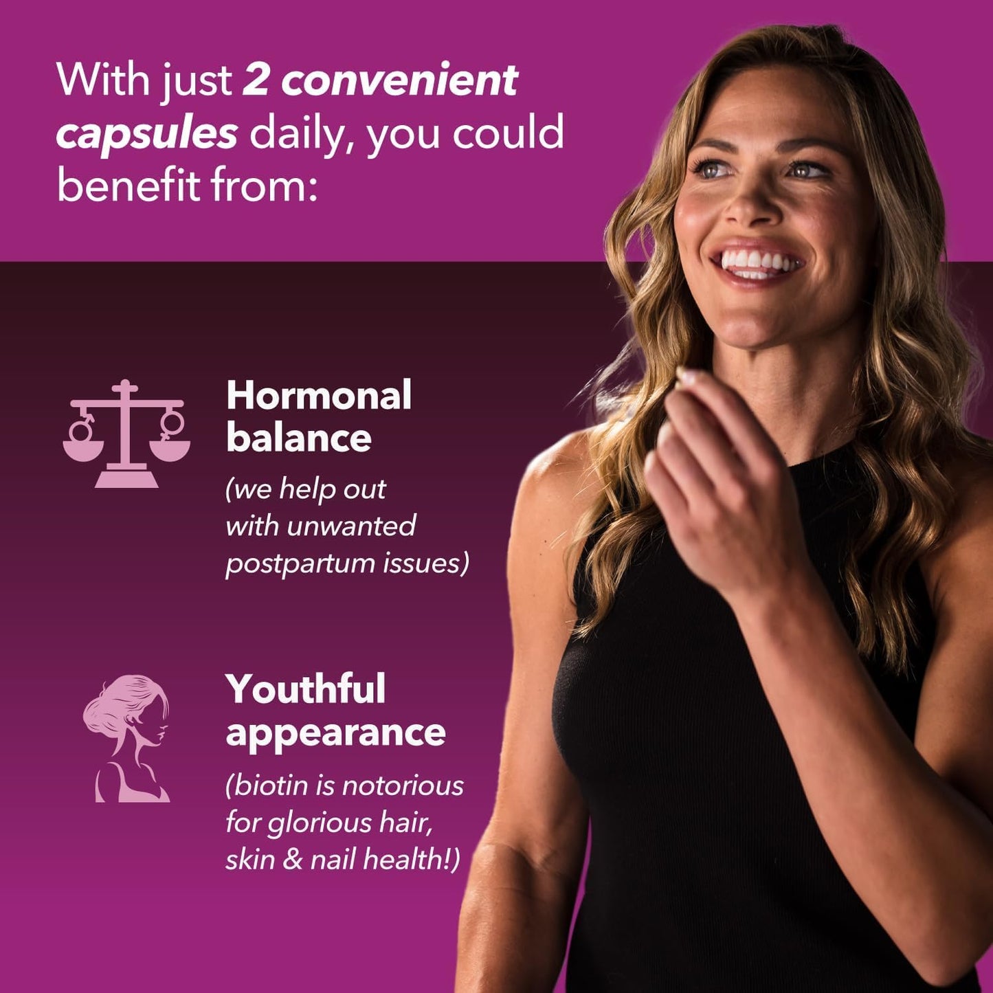 Saw Palmetto Gummies for Women | Saw Palmetto Supplement & Hair Health to Support Stronger Hair 60 count