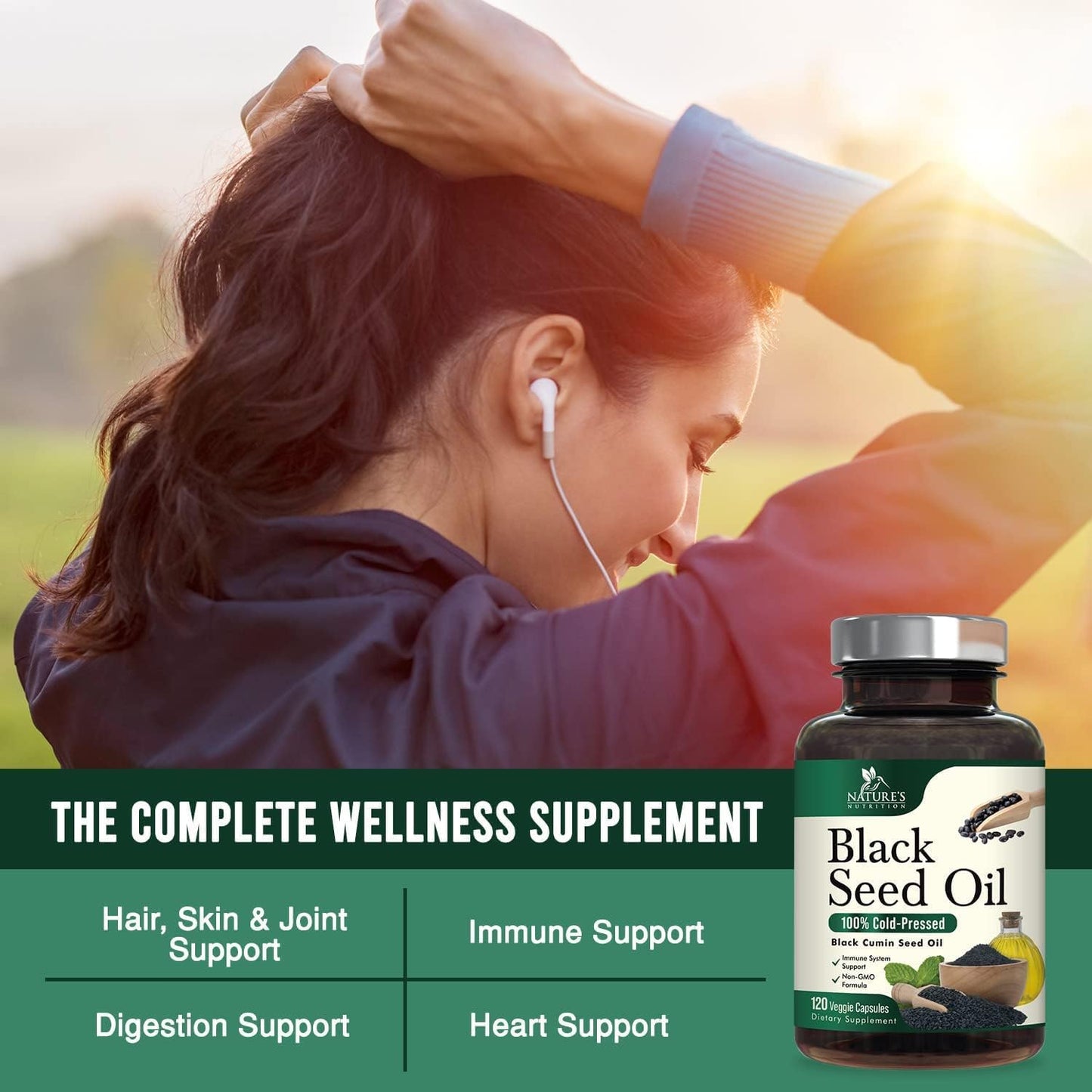 Premium Black Seed Oil Capsules 1000mg -120 Capsules