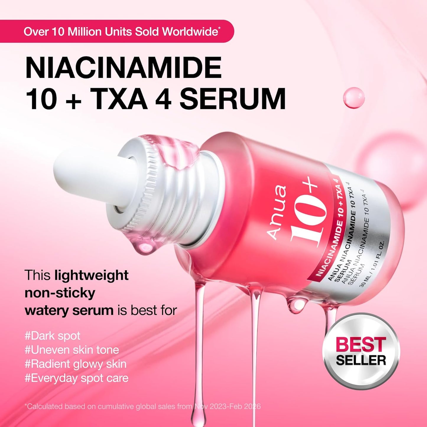 Anua Niacinamide 10 + TXA 4 Serum - 1.01 fl.oz
