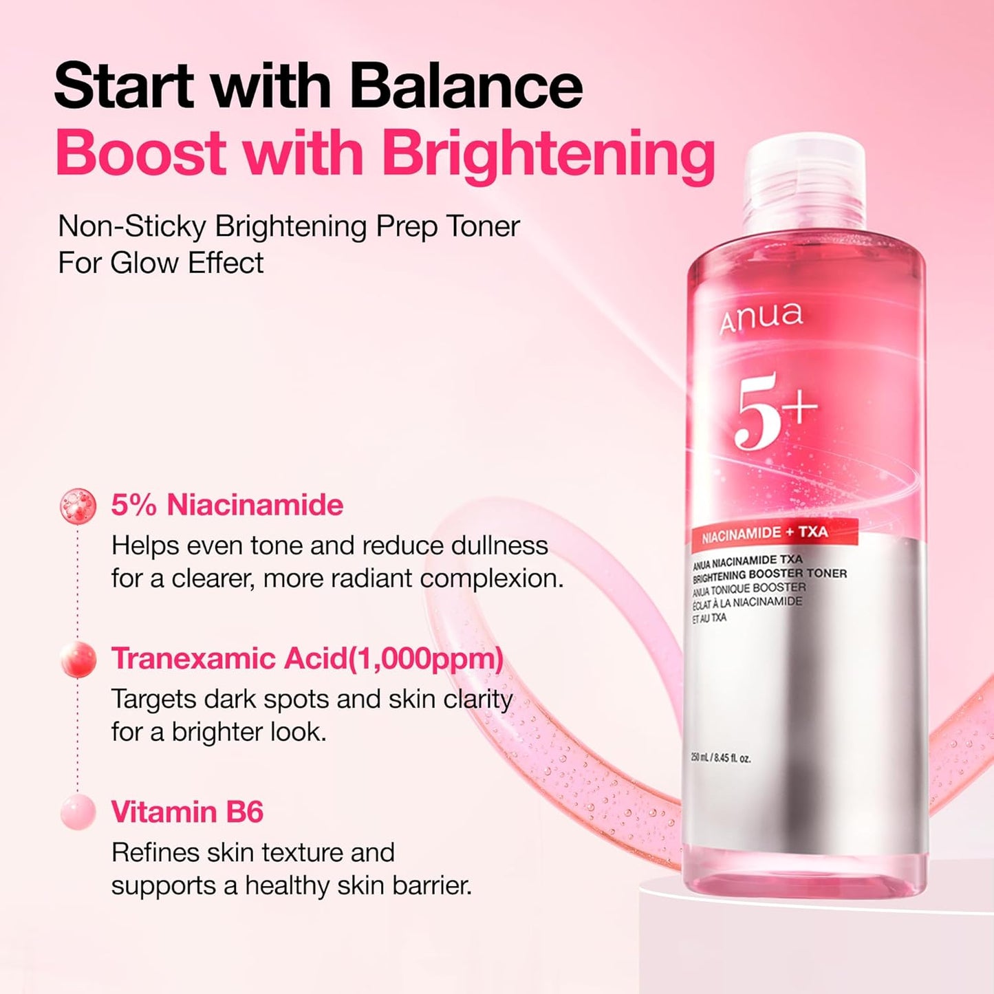 Anua Niacinamide Tranexamic Acid Brightening Booster Toner - 8.45 fl oz