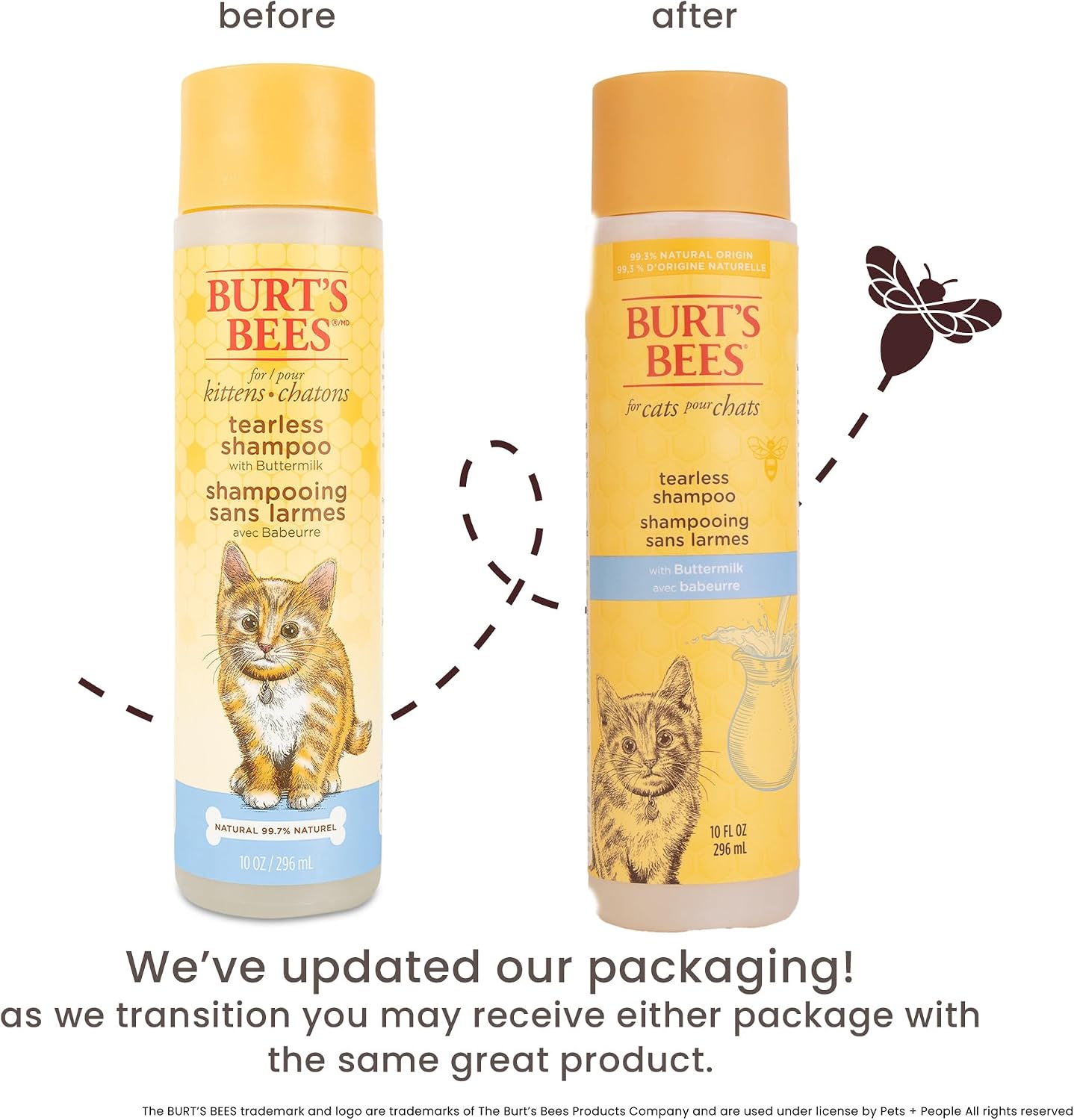 Burt's Bees for Pets Tearless Kitten Shampoo -  10 Fl Oz