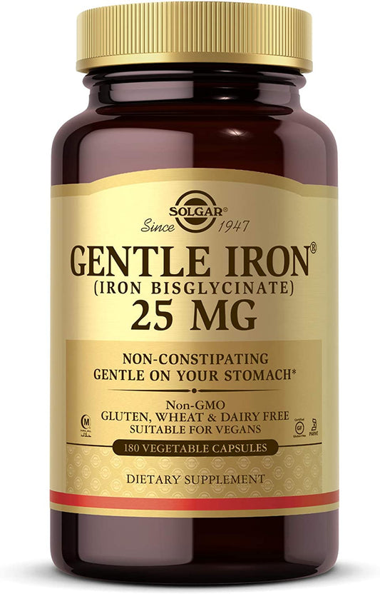 Solgar Gentle Iron Vegetable Capsule , 180 Count