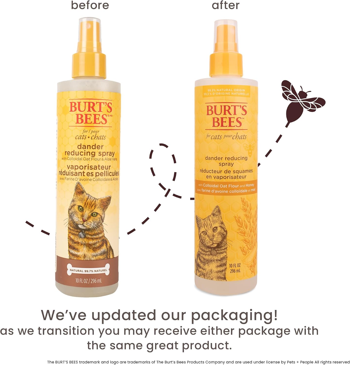 Burt's Bees for Pets Cat Dander Reducing Spray - 10 Fl Oz - 2 Pk