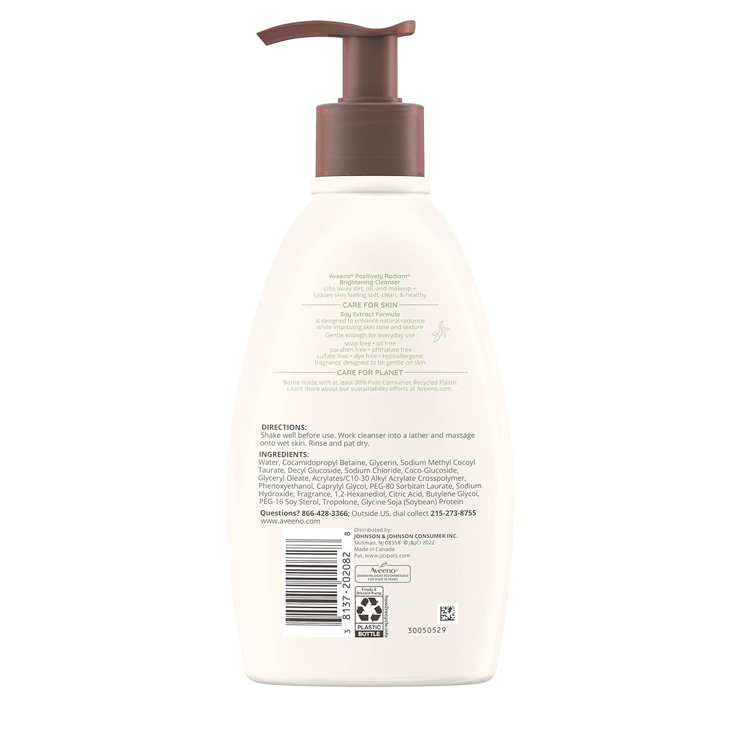 Aveeno Positively Radiant Brightening Facial Cleanser - 11 Fl. Oz