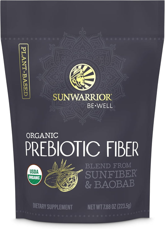 Sunwarrior Fiber Supplement Prebiotic Organic - 8oz Pouch